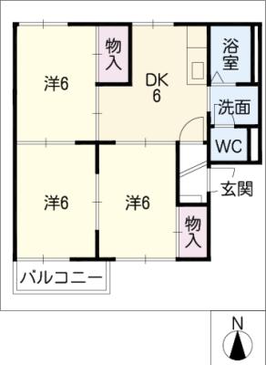 セピアコート可児　Ａ・Ｂの間取り