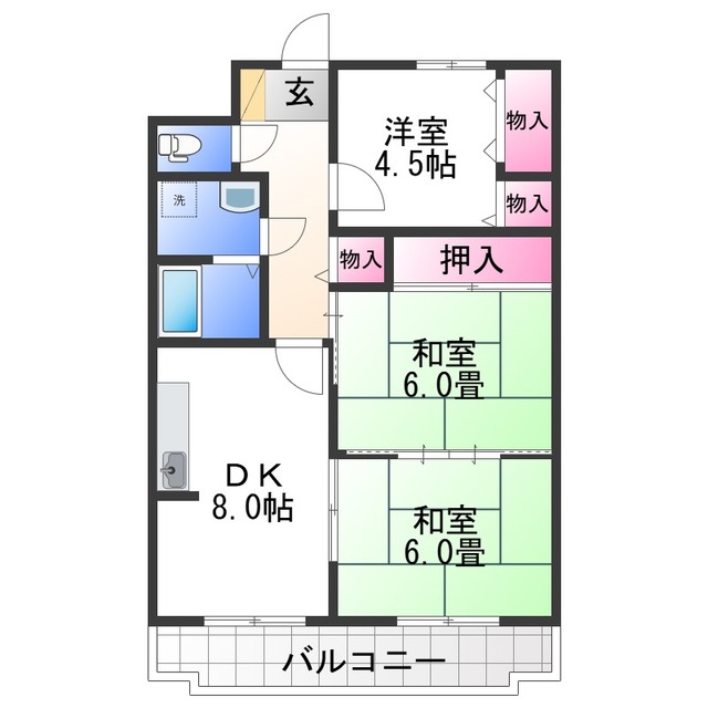 ブランシャトーの間取り