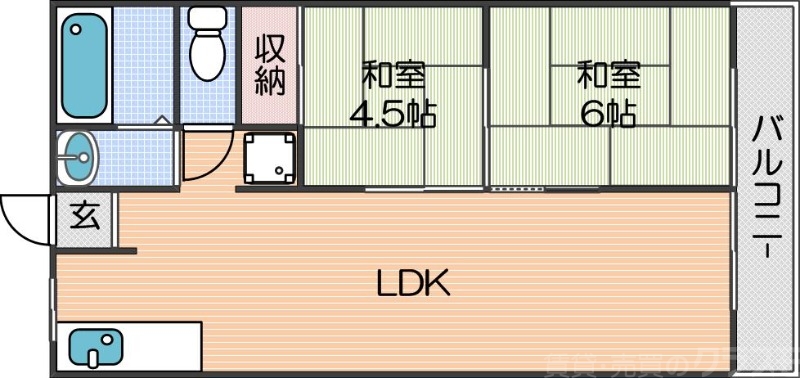 杉本町グランドハイツの間取り