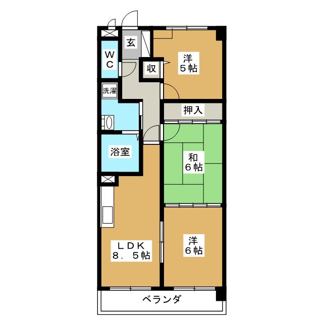 プレステージ岩崎台の間取り