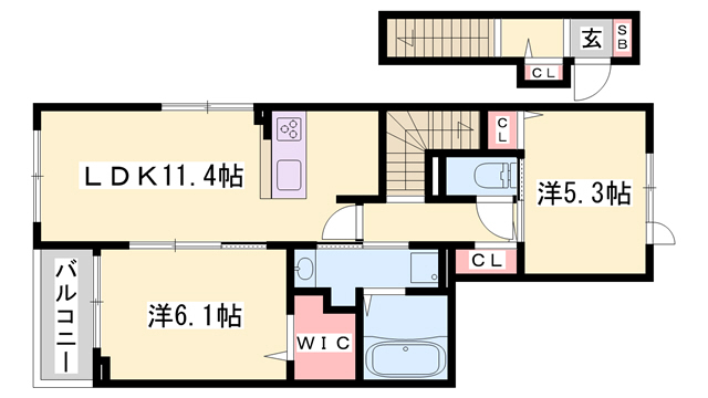 瑠璃玻璃ハウスの間取り