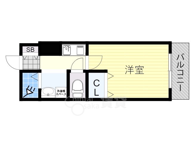 【豊中市庄内幸町のマンションの間取り】