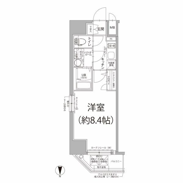 エスリード名古屋 STATION CENTRALの間取り