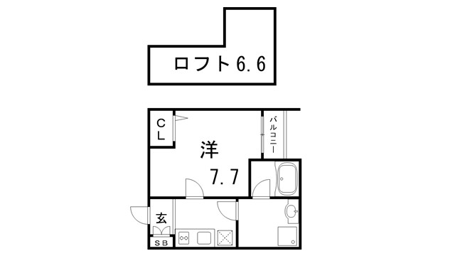 エクレール長田の間取り