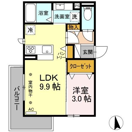 D-room塩町の間取り