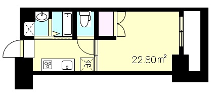 広島市中区八丁堀のマンションの間取り