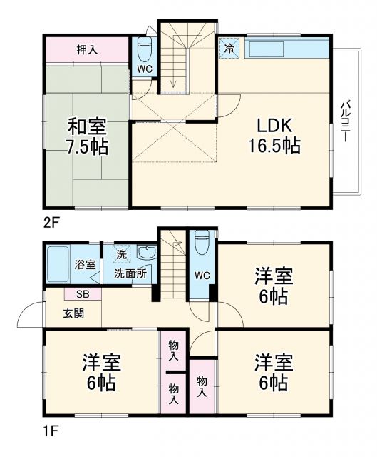 多摩美２丁目戸建の間取り