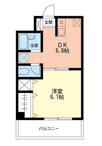 小田原市南鴨宮のマンションの間取り