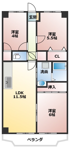 サンブリッジの間取り