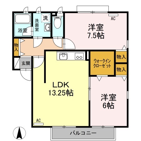 ボイス楠 南の間取り