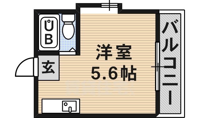 茨木市北春日丘のマンションの間取り