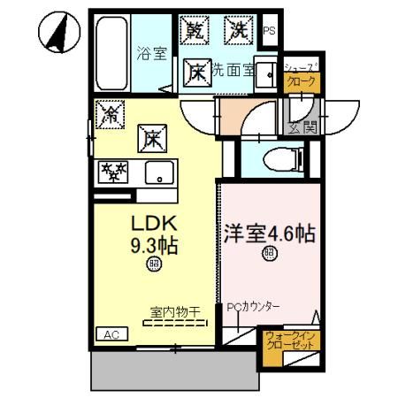 和歌山市秋月のアパートの間取り