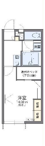 高松市木太町のアパートの間取り