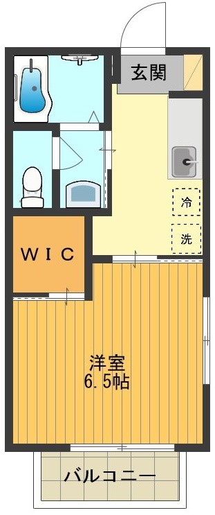 八王子市左入町のアパートの間取り