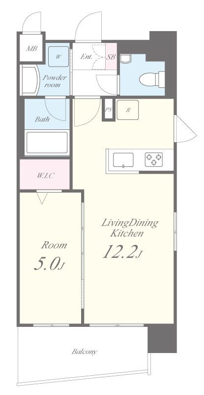 【豊島区南大塚のマンションの間取り】