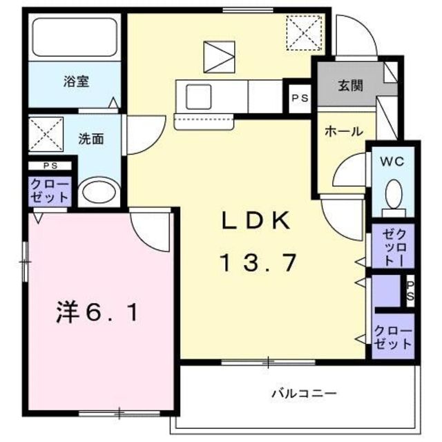 アベニール湘南の間取り