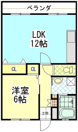 サンホワイトＢ２１７の間取り