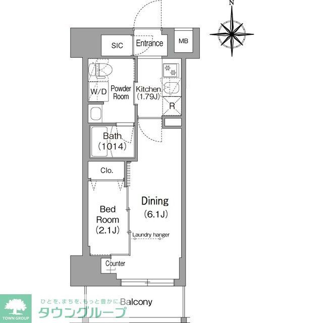 新宿区下落合のマンションの間取り