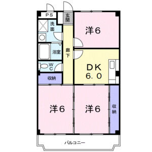 ハイツ上屋敷IIの間取り