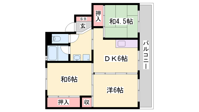 ビレッジハウスこかべの間取り