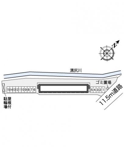 【北九州市小倉南区長尾のアパートの駐車場】