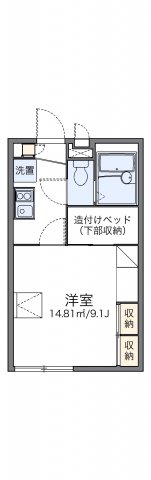 北九州市小倉南区長尾のアパートの間取り