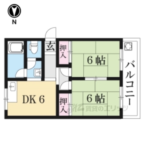 高谷マンションの間取り