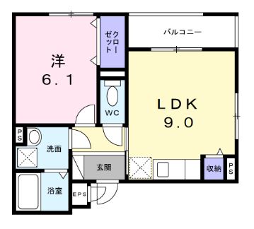 板橋区四葉のアパートの間取り