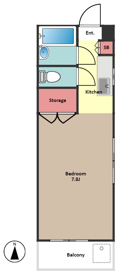 マンション日美３の間取り