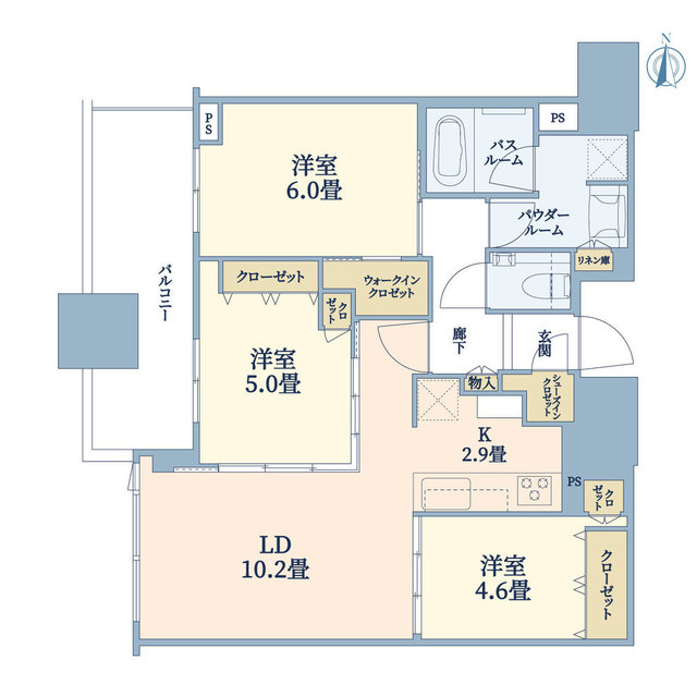 シティタワー大阪本町_間取り_0