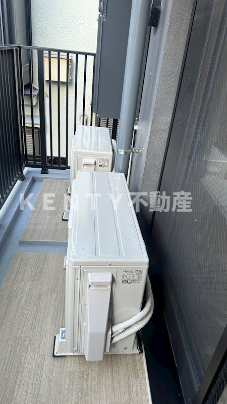 バルコニー　外からの目が気にならないバルコニーで洗濯物が干せます