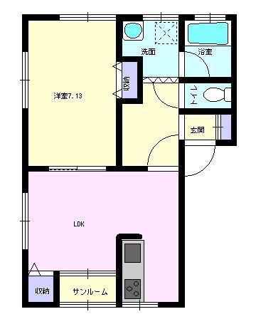 サニーサイド_間取り_0