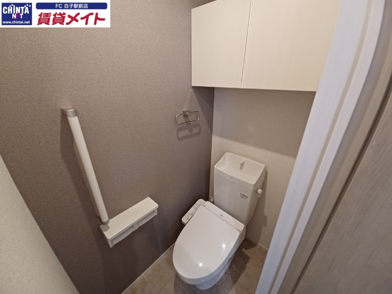 トイレ　同物件別部屋の写真