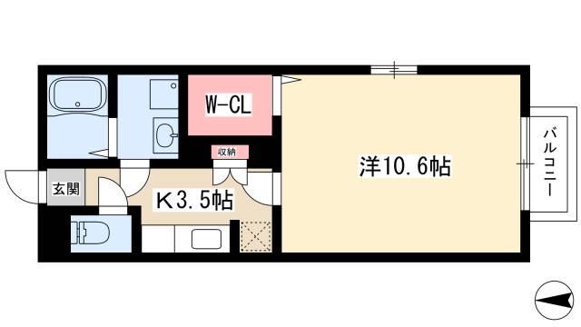 プレステージ中村公園の間取り写真