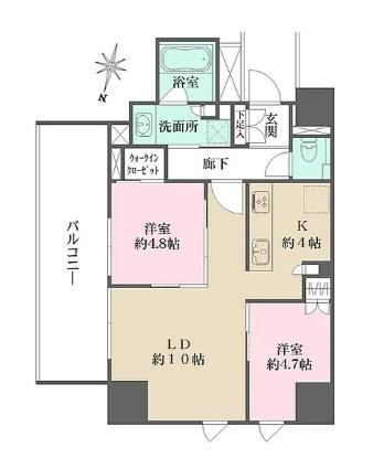 都営三田線 春日駅 徒歩4分 17階建 築13年の間取り写真