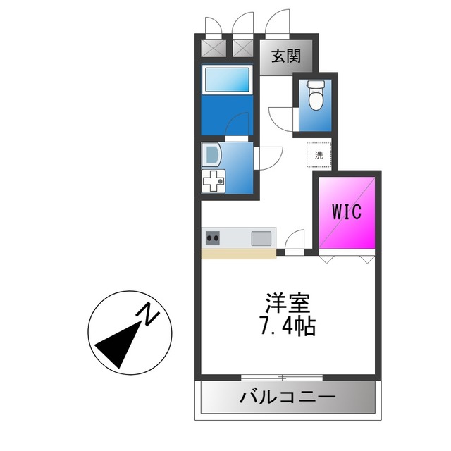 地下鉄中央線 高井田駅 徒歩6分 2階建 築19年の間取り写真