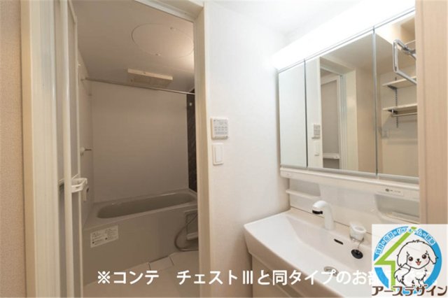 洗面設備　※パース写真