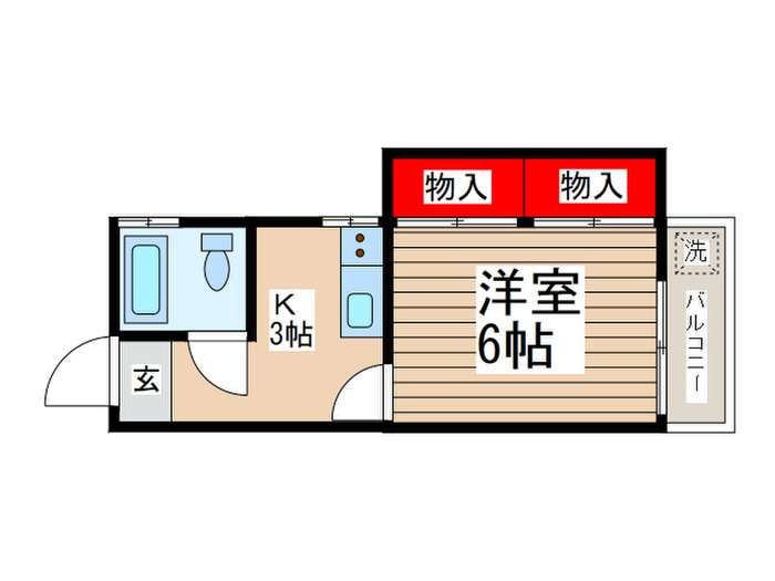 大川マンションの間取り写真