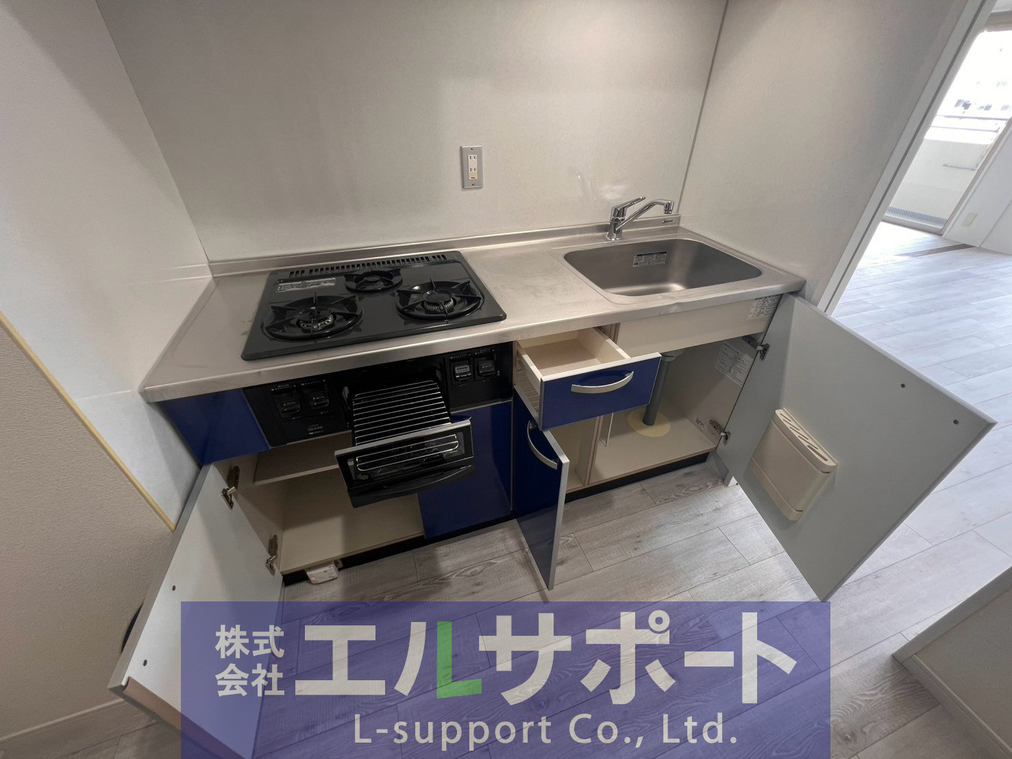 キッチン　同建物・同タイプ別部屋　原状優先