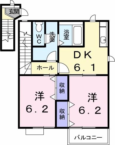 マリアージュの間取り写真