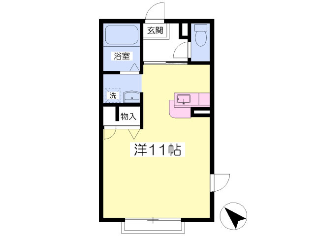 シャーメゾン安倍館Ｃ棟の間取り