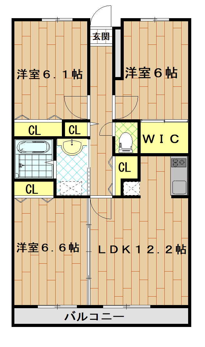 Ks city 3の間取り