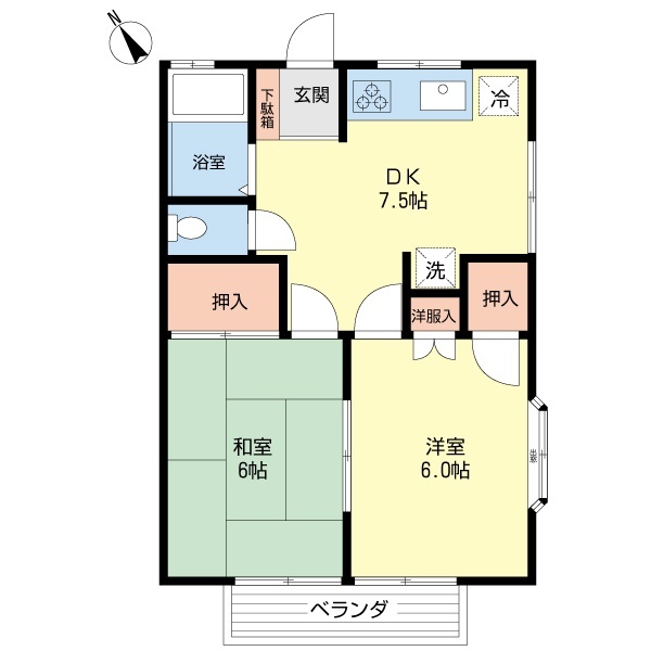 シティーコーポ赤羽の間取り