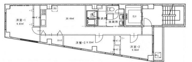 ヤマモトビルの間取り