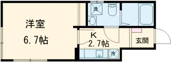 葛飾区金町のアパートの間取り