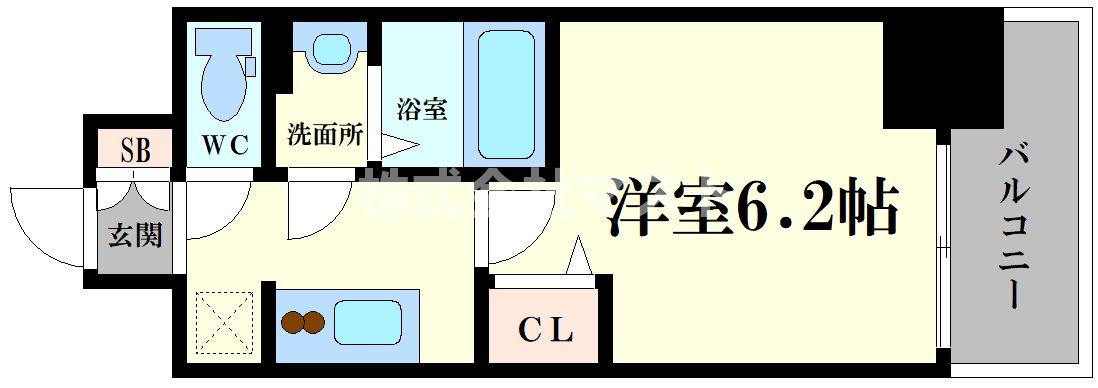 ファステート大正駅前トロフィの間取り