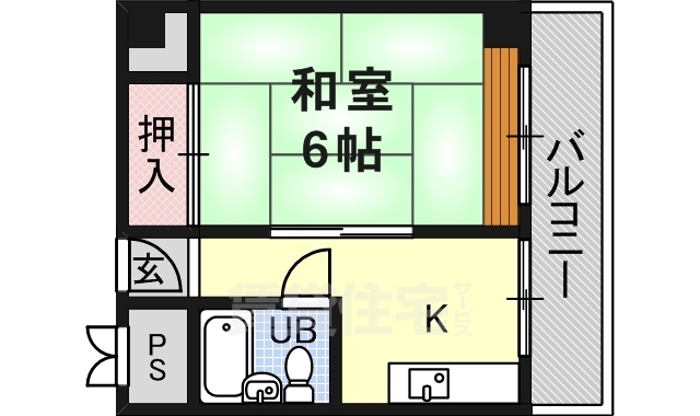 オカゼン茨木ビルの間取り