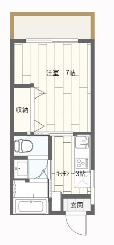 広島市安佐南区中須のマンションの間取り