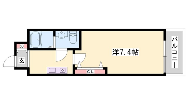 Ｃａｐｉｔａｌ．ｉ姫路の間取り