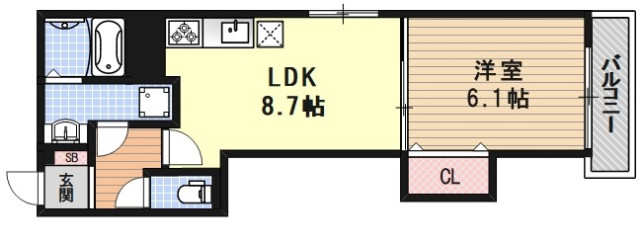 【メゾンルノアールの間取り】